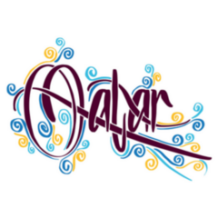 Qatar Swirl Lettering Sticker