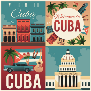 Quad Cuba Poster Sticker