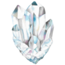 Quartz Crystal Healing, Watercolor Sticker