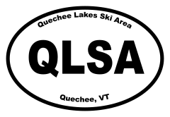 Quechee Lakes Ski Area Oval Sticker
