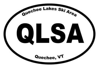 Quechee Lakes Ski Area Oval Sticker