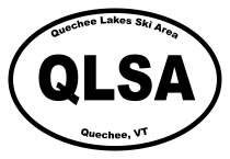 Quechee Lakes Ski Area Oval Sticker