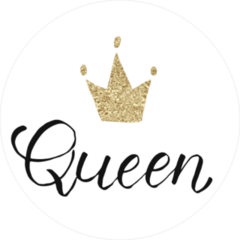 Queen and Crown Sticker