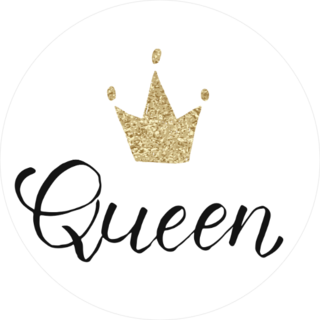 Queen and Crown Sticker
