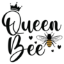Queen Bee Quote Lettering Sticker