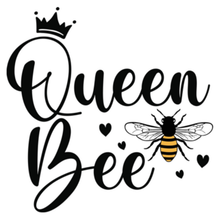 Queen Bee Quote Lettering Sticker