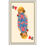 Queen Of Hearts Playing Card Sticker