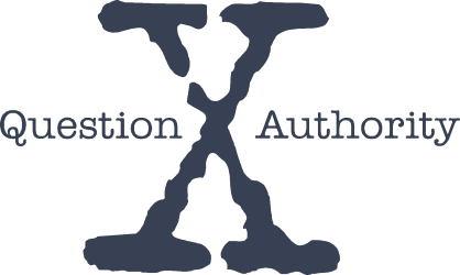 Question Authority Vinyl Lettering Sticker