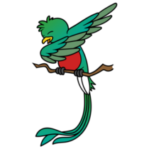 Quetzal Dabbing Sticker