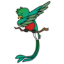 Quetzal Dabbing Sticker