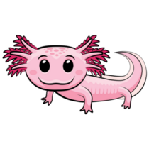 Quirky Axolotl Sticker