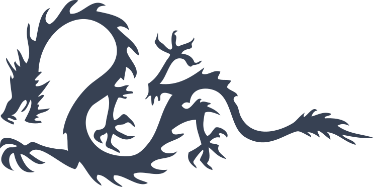 Quirky Chinese Dragon Sticker