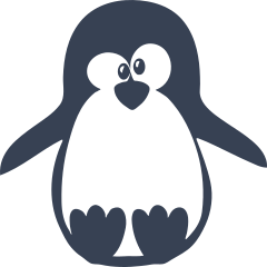 Quirky Penguin Sticker