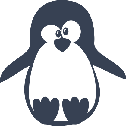 Quirky Penguin Sticker