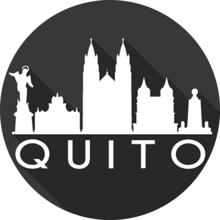 Quito Skyline Sticker