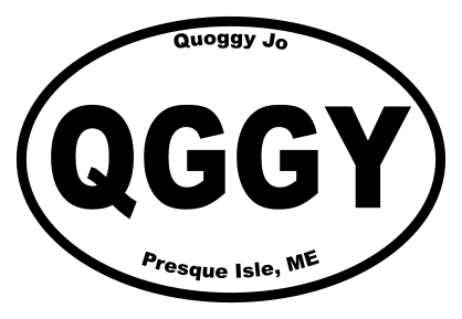 Quoggy Jo Oval Sticker