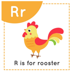 R Is For Rooster Sticker