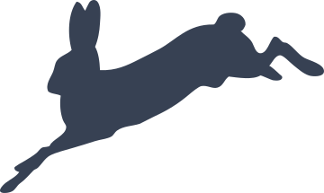 Rabbit Running Sticker - 50+ Colors!