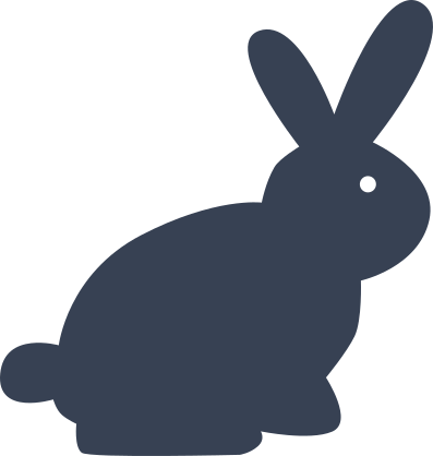 Rabbit With Fluffy Tail Sticker