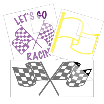 Custom Racing Decals Flags Racing Flag Stickers & Decals | Free Shipping