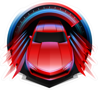 Racing Sports Car Speedometer Sticker