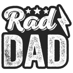 Rad Dad Fathers Day Sticker