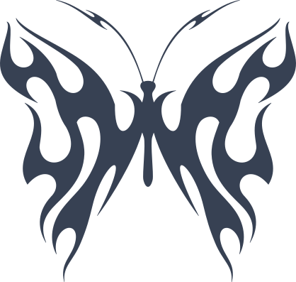 Radiant Flaming Butterfly Sticker