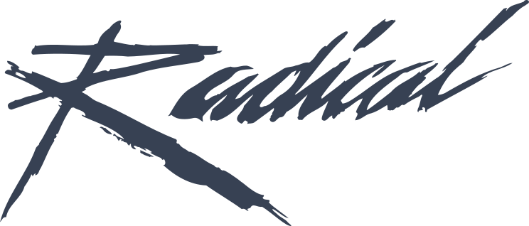 Radical Vinyl Lettering Sticker