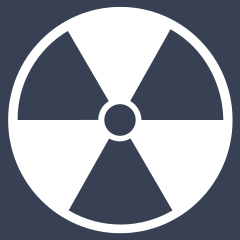 Radioactive Symbol Sticker