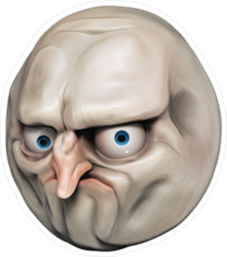 Rage Face Illustration Sticker