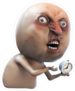 Rage Face With Clock Meme Sticker