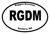 Ragged Mountain Oval Sticker