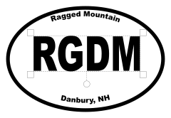 Ragged Mountain Oval Sticker