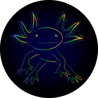 Rainbow Axolotl Sticker