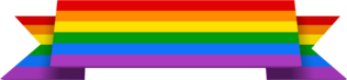Rainbow Banner Sticker