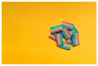 Rainbow Chewy Sour Candies Stickers