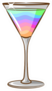 Rainbow Cocktail Sticker