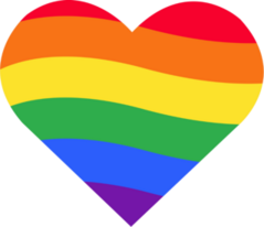 Rainbow Heart Flag Sticker