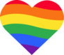 Rainbow Heart Flag Sticker