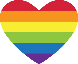 Rainbow Heart Sticker