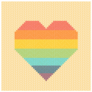 Rainbow Heart Stitch Sticker