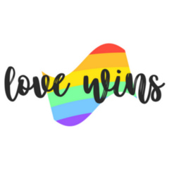Rainbow Love Wins Pride Flag Sticker