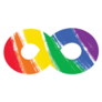 Rainbow Paint Stroke LGBTQ and Autism Symbol Sticker