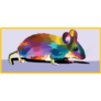 Rainbow Pop Art Mouse Sticker