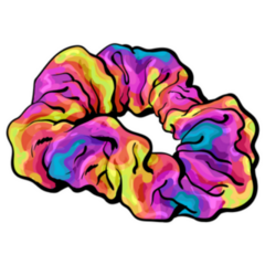Rainbow Scrunchy Fun 90s Accessory Sticker 