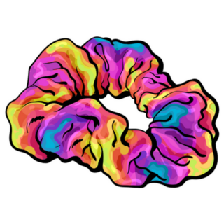 Rainbow Scrunchy Fun 90s Accessory Sticker 