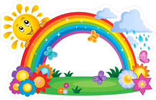 Rainbow Seasonal Sticker