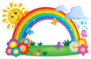 Rainbow Seasonal Sticker