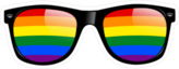 Rainbow Sunglasses Sticker