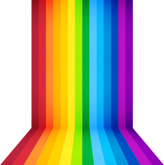 Rainbow Waterfall Sticker